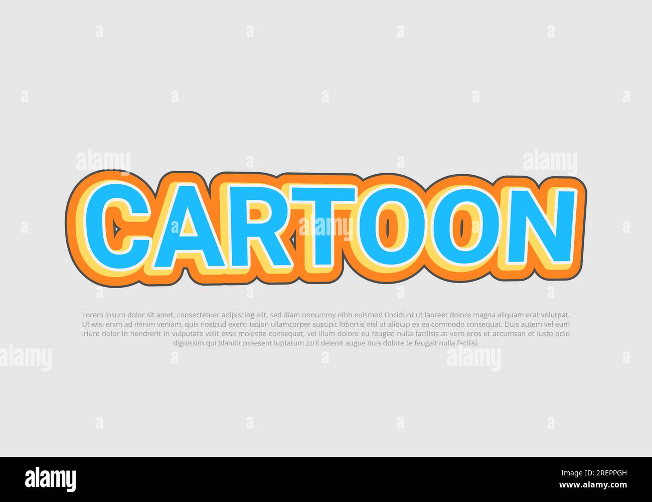 Crunchy text effect template with 3d bold style use for logo Pro Vector Stock Vector