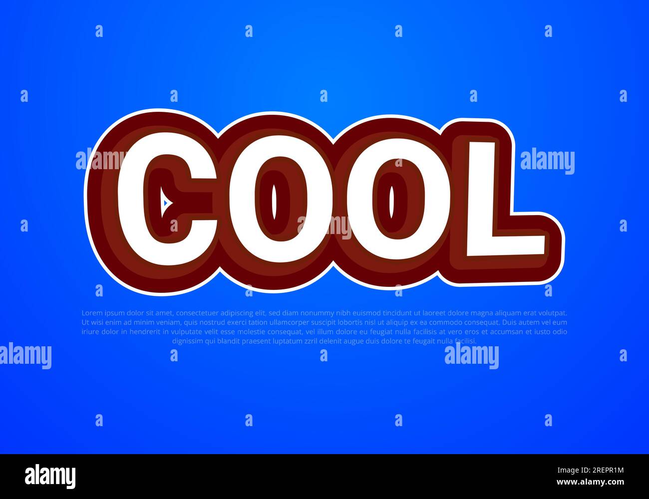 Crunchy text effect template with 3d bold style use for logo Pro Vector Stock Vector