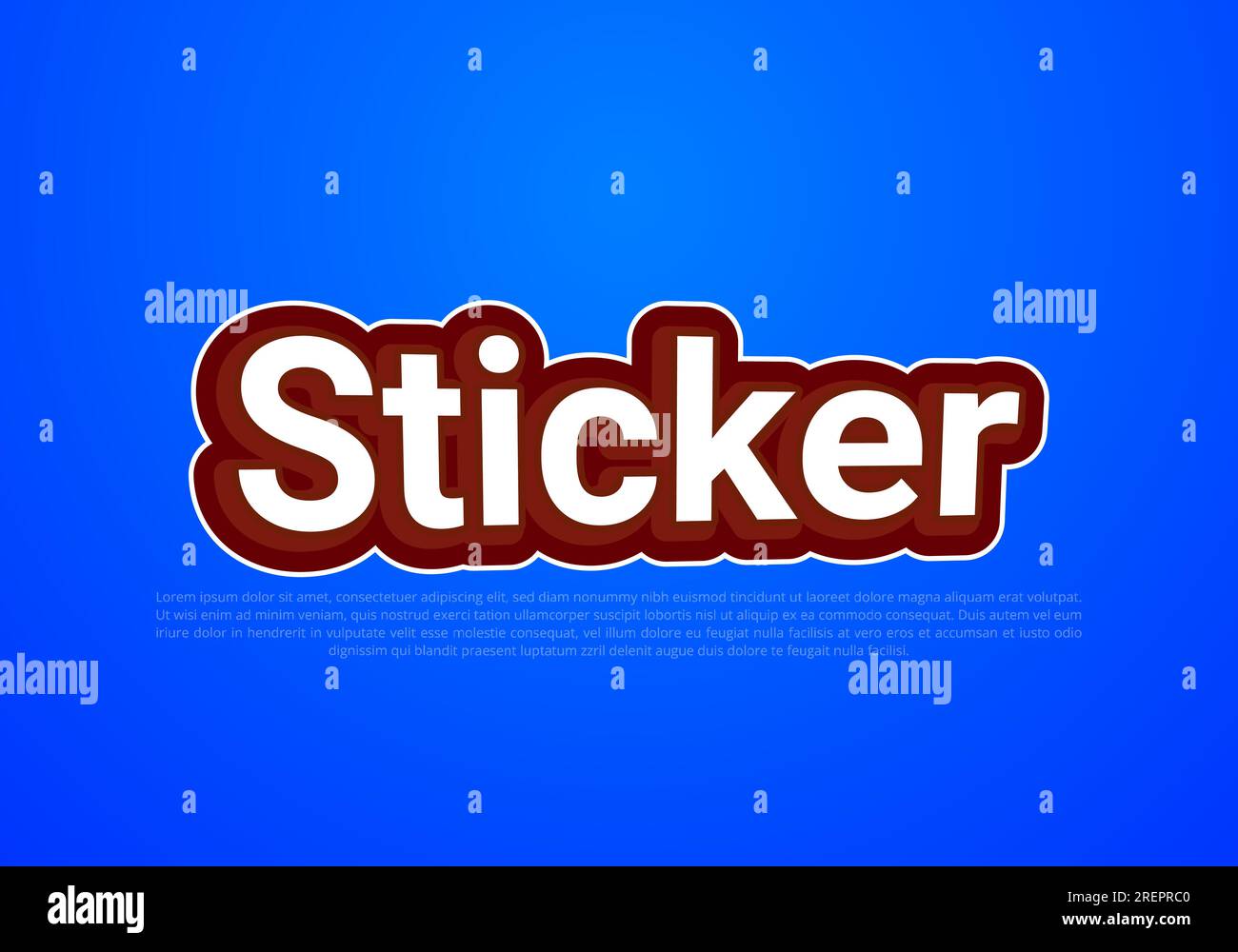 Crunchy text effect template with 3d bold style use for logo Pro Vector Stock Vector