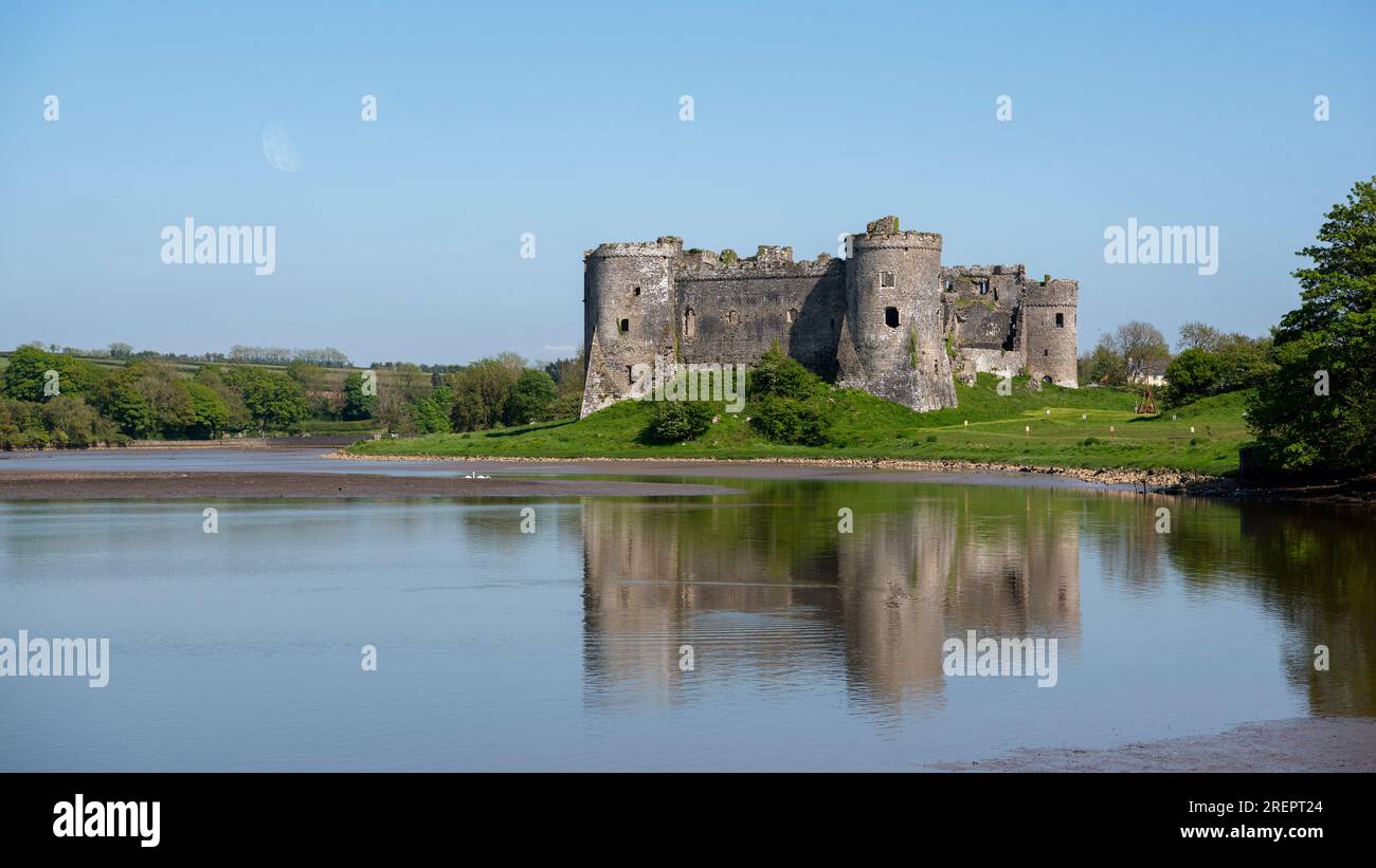 Carew Castle Stock Photo