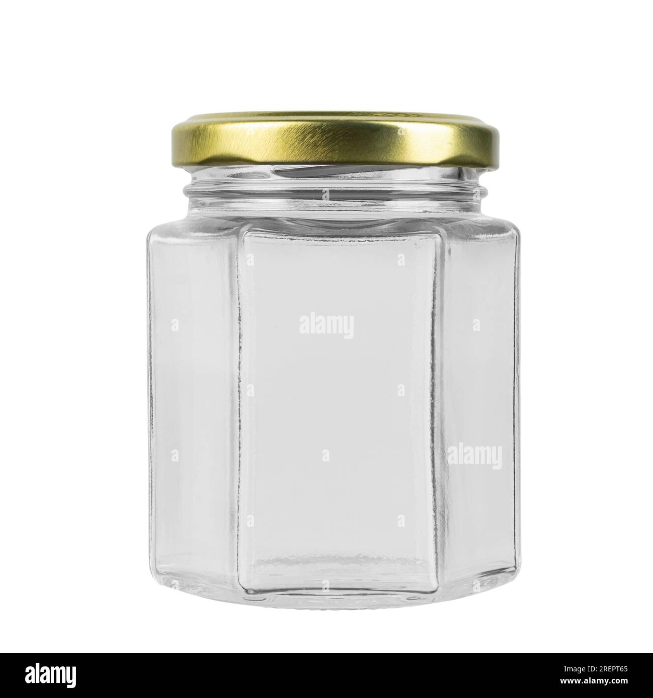 Empty jar isolated on white background. Jar for conservation. File