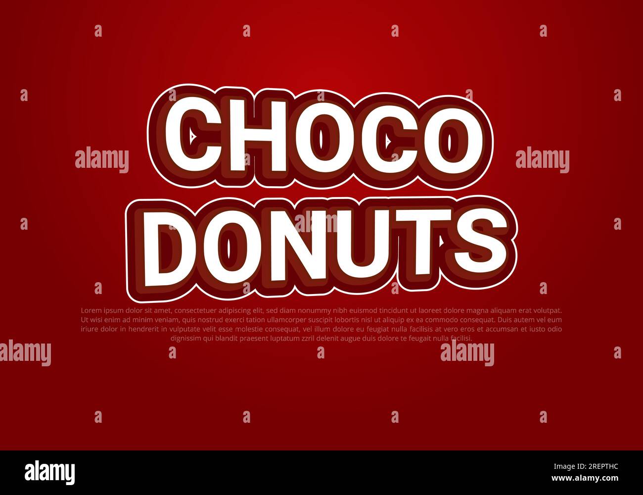 Crunchy text effect template with 3d bold style use for logo Pro Vector Stock Vector