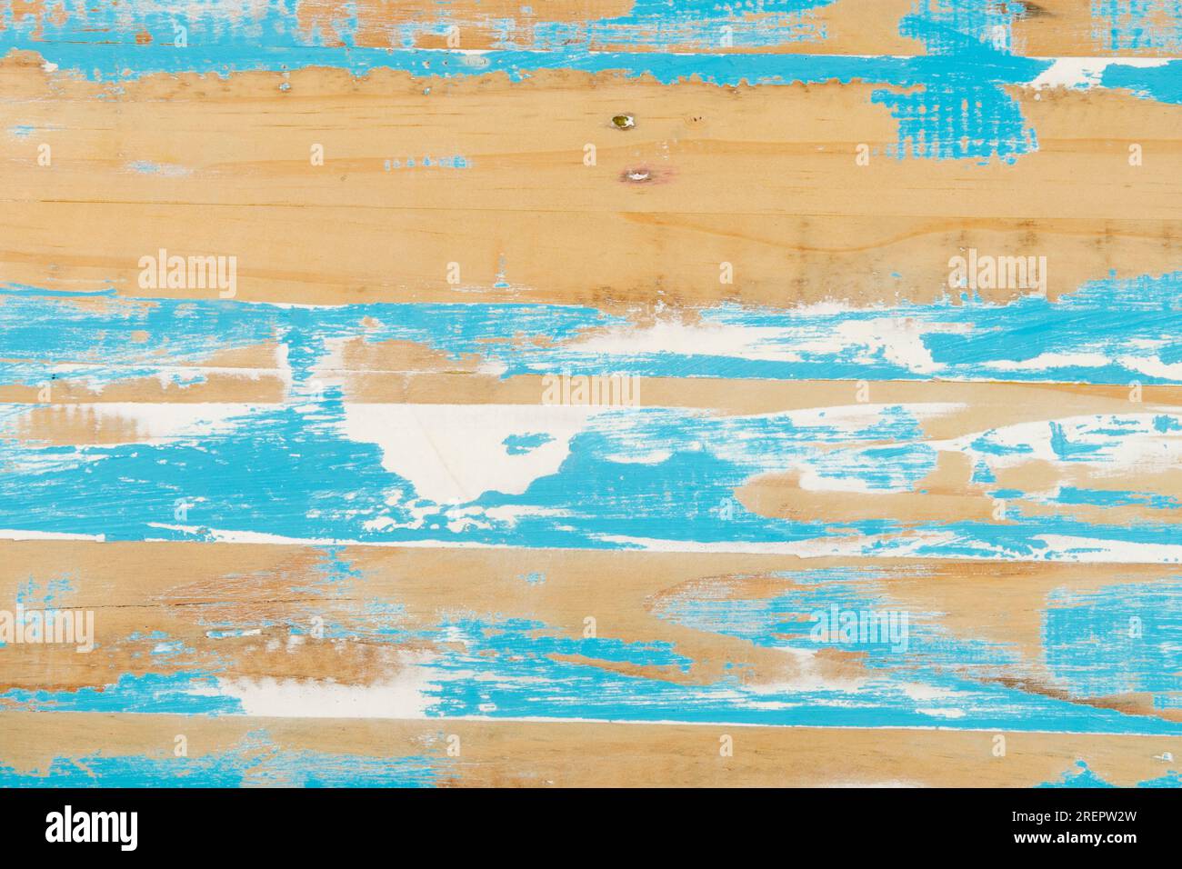 Blue stained rustic wood background. free layer Stock Photo