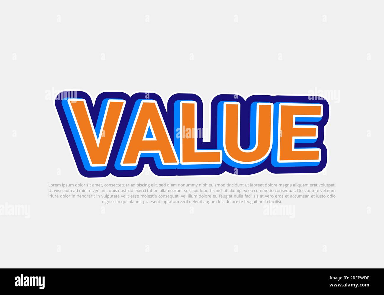 Crunchy text effect template with 3d bold style use for logo Pro Vector Stock Vector