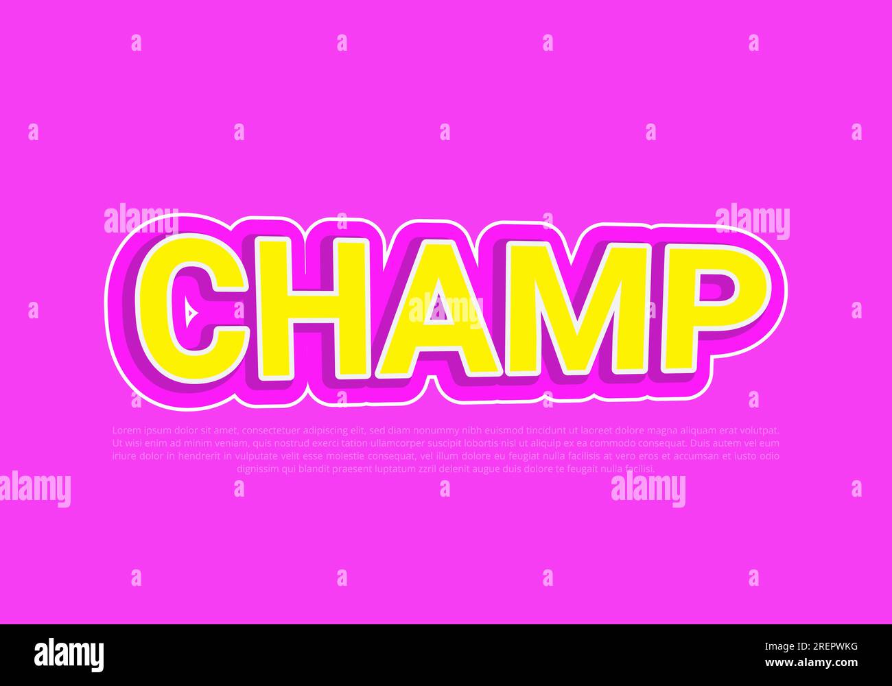 Crunchy text effect template with 3d bold style use for logo Pro Vector ...