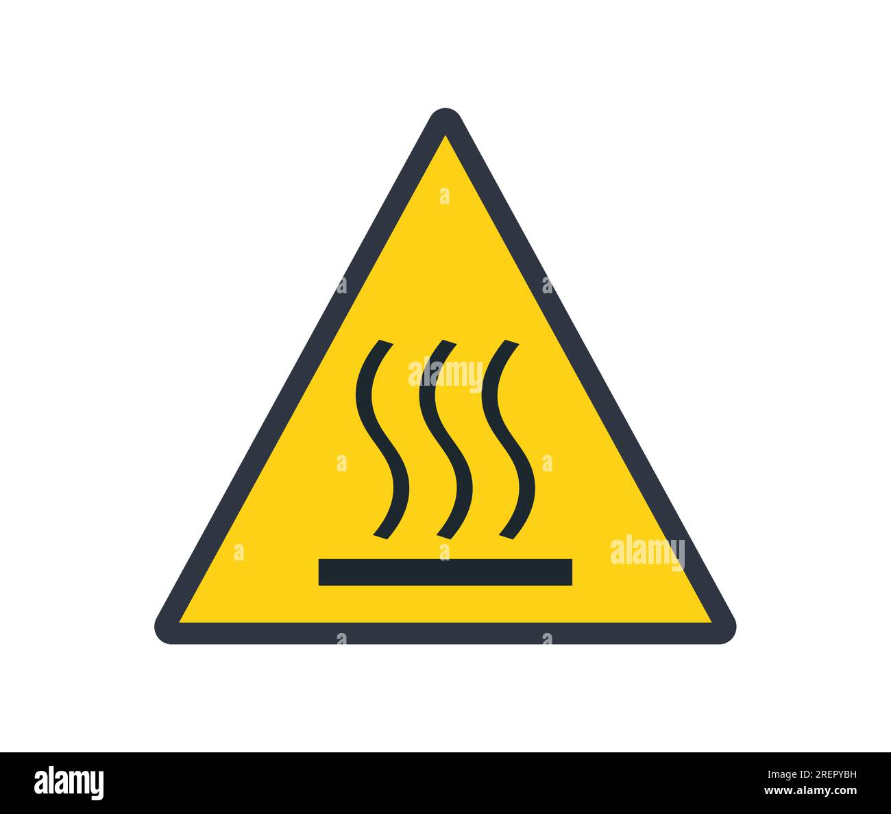 Symbol of High Temperature Surface. Vector illustration Stock Vector