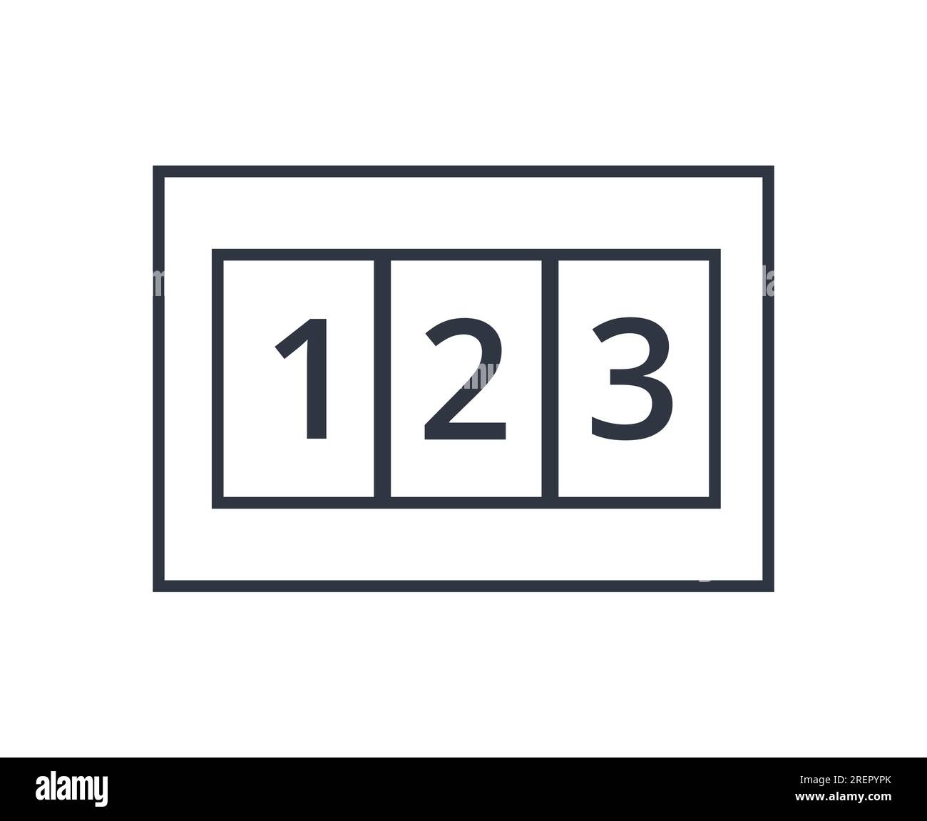 Monochromatic Counter Symbol. Vector Illustrator Stock Vector Image & Art Alamy