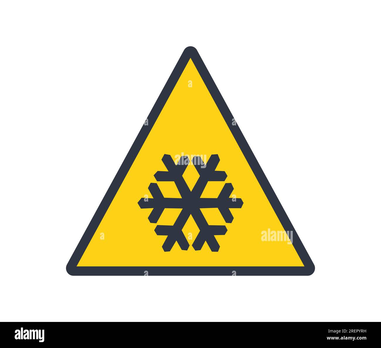 Symbol of Low temperature. Concept of Freezing Conditions Stock Vector