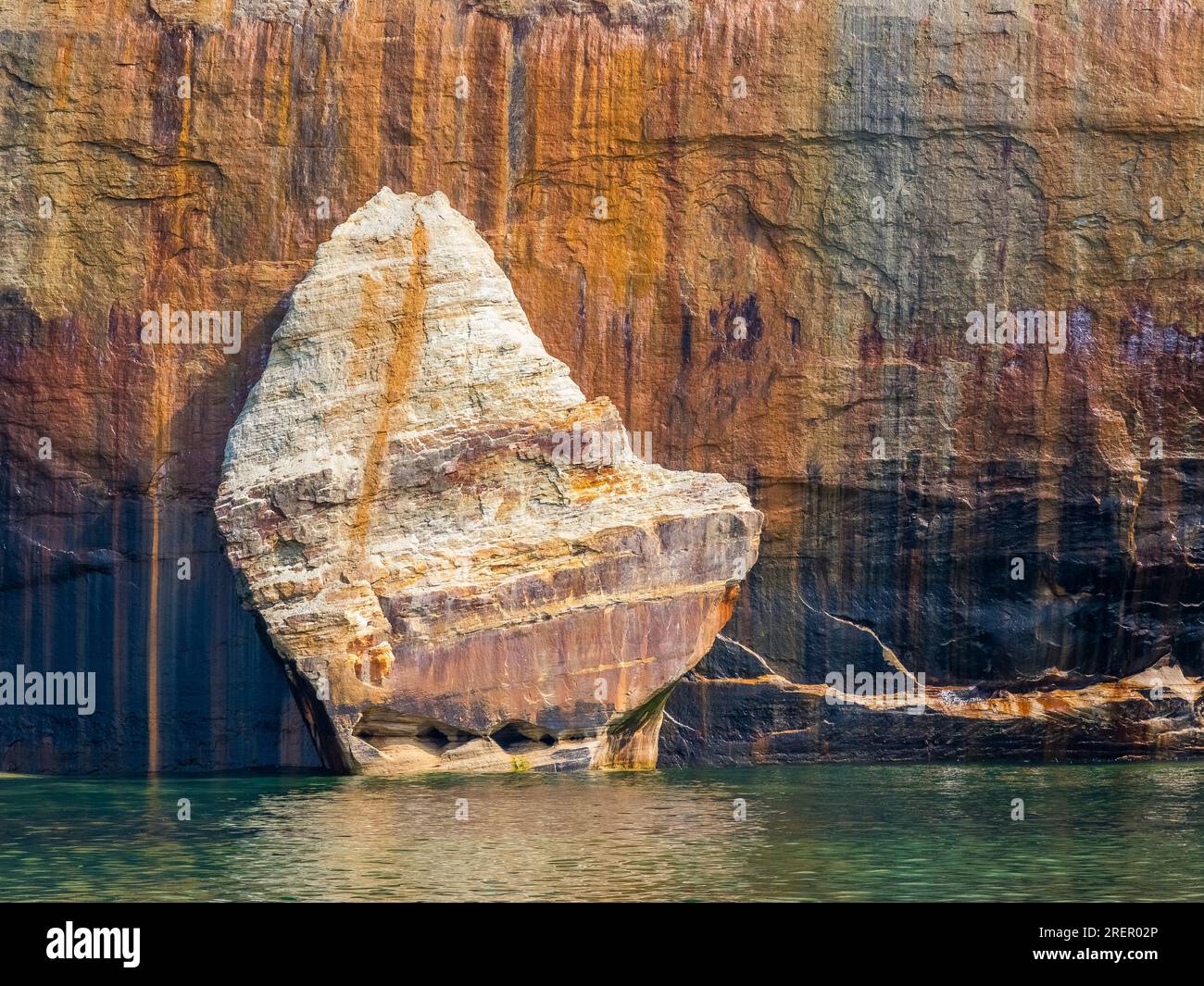 Pictured Rocks National Lakeshore on Lake Superior on the Upper