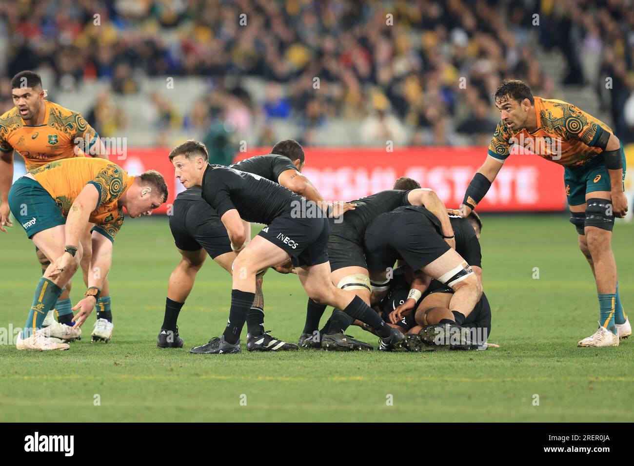 Australia Rugby Ruck Melbourne, Australia. 29th July 2023; Melbourne Cricket Ground ...
