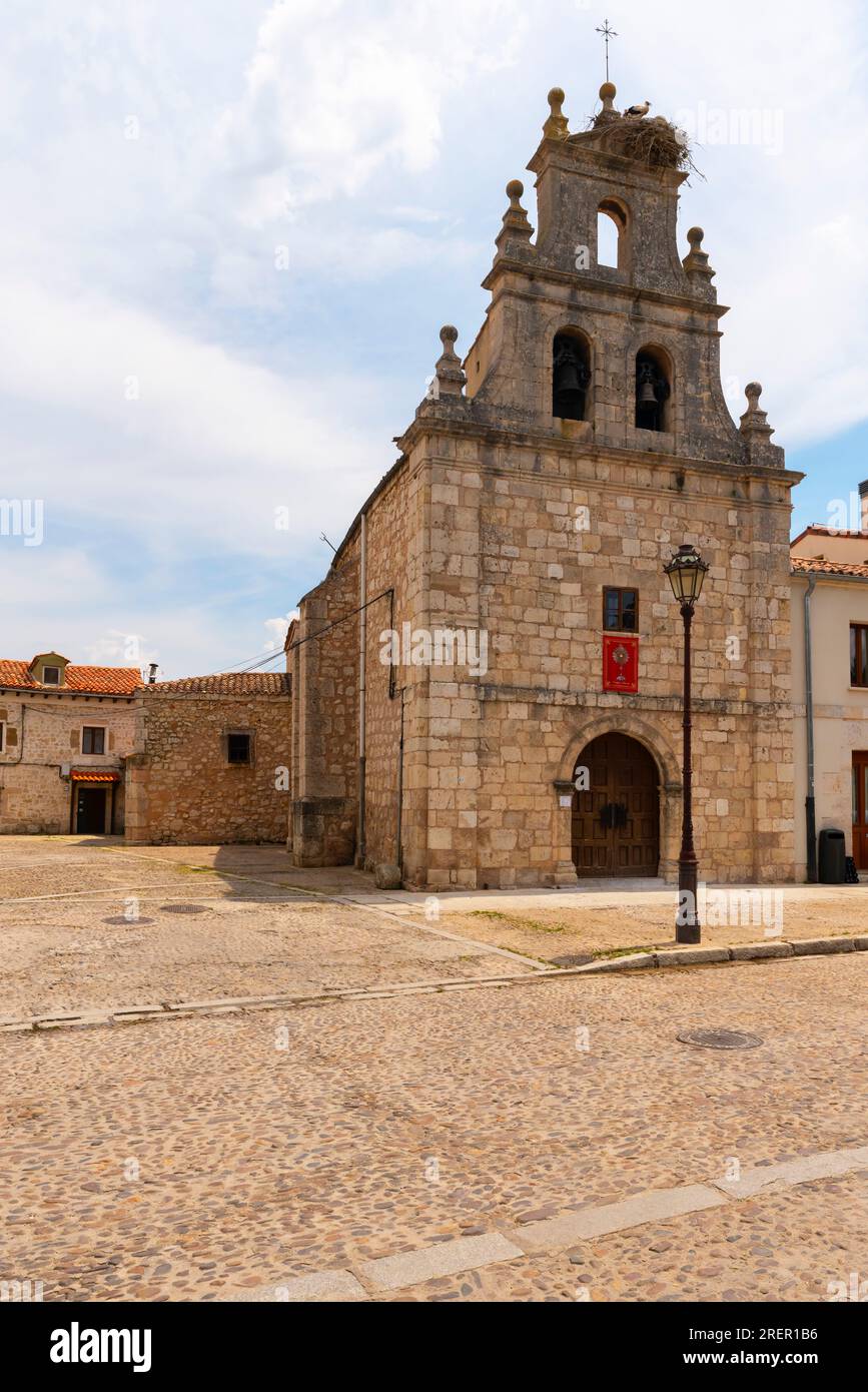 Parroquia San Antonio Abad, Burgos, autonomous community of Castile and Leon, Spain. The parish of San Antonio founded in 1187 by Alfonso VIII, has al Stock Photo