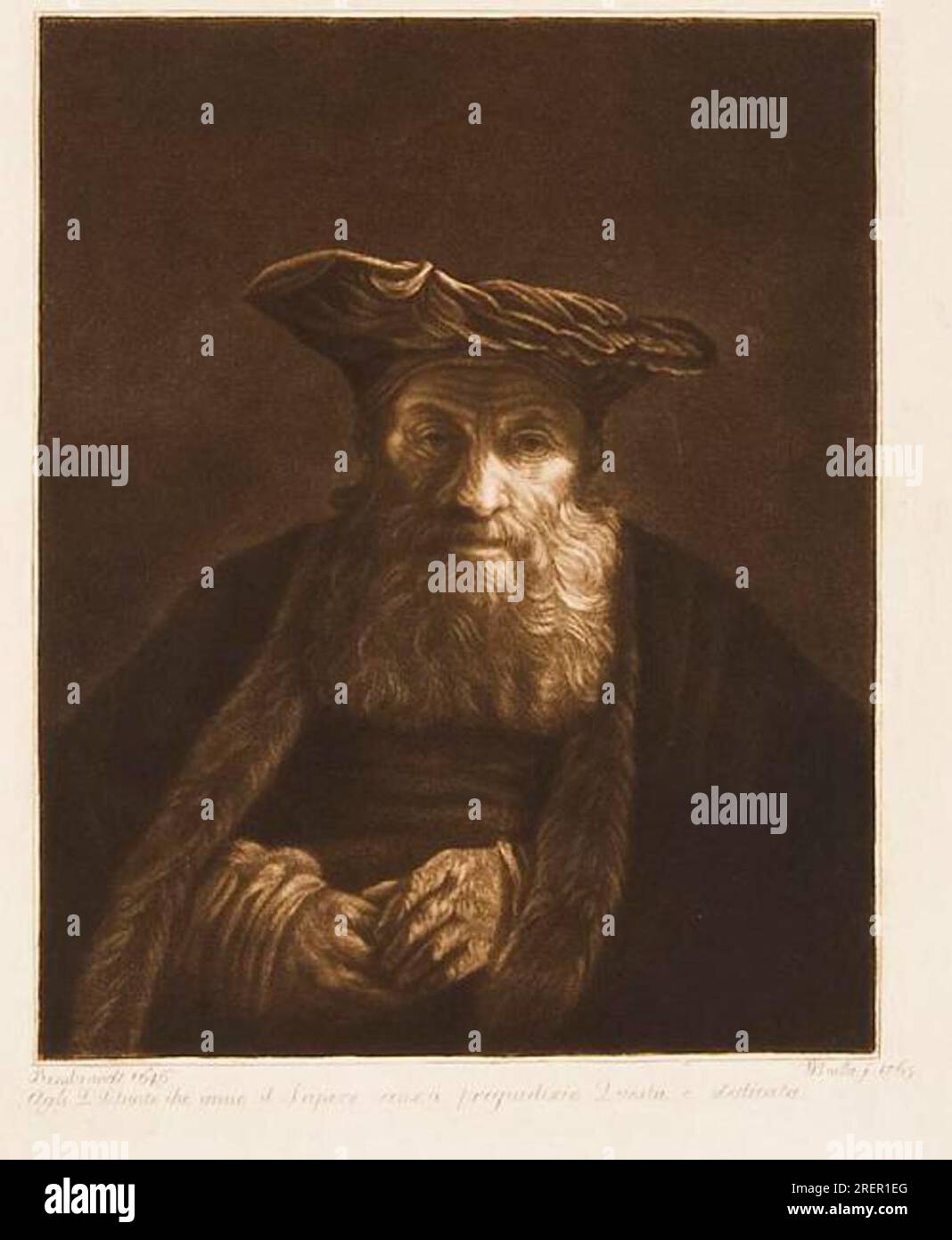 Bust of an Old Man with Velvet Cap Captain William Baillie by William