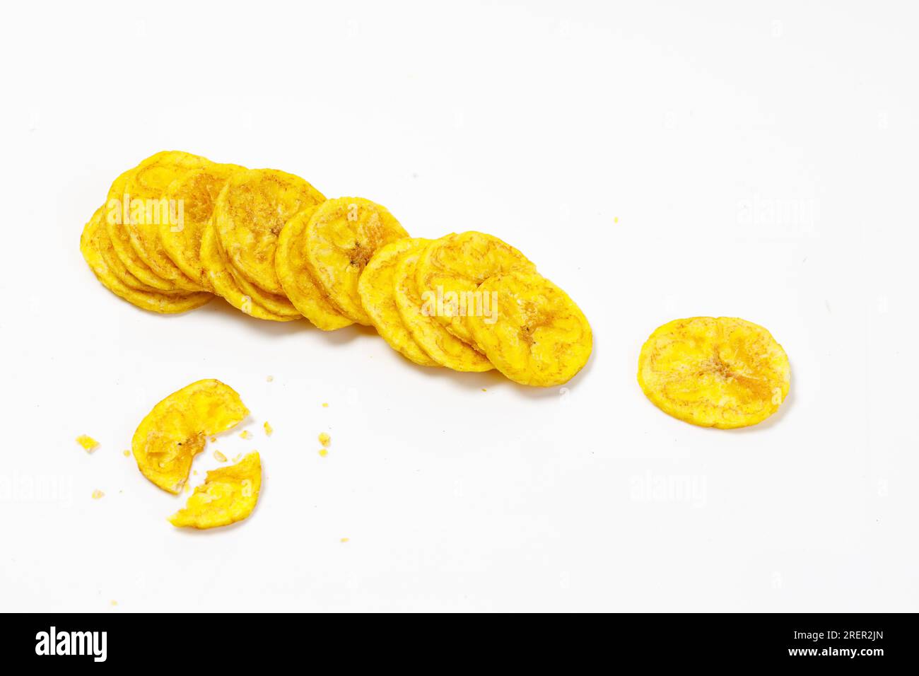 Kerala chips or Banana chips, cult snack item of Kerala,Isolated