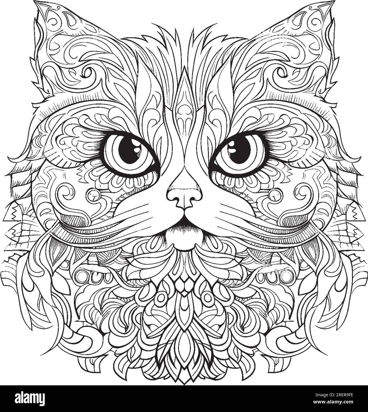 https://c8.alamy.com/comp/2RER9FE/mandala-coloring-pages-for-kids-and-adults-2RER9FE.jpg
