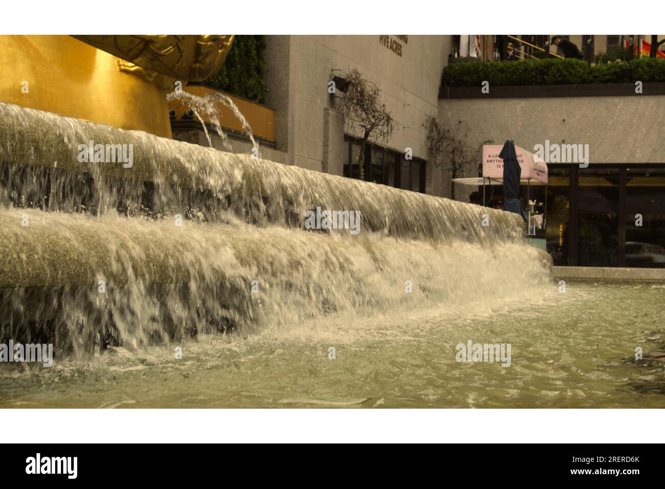Photo of Small Waterfall in NYC Stock Photo