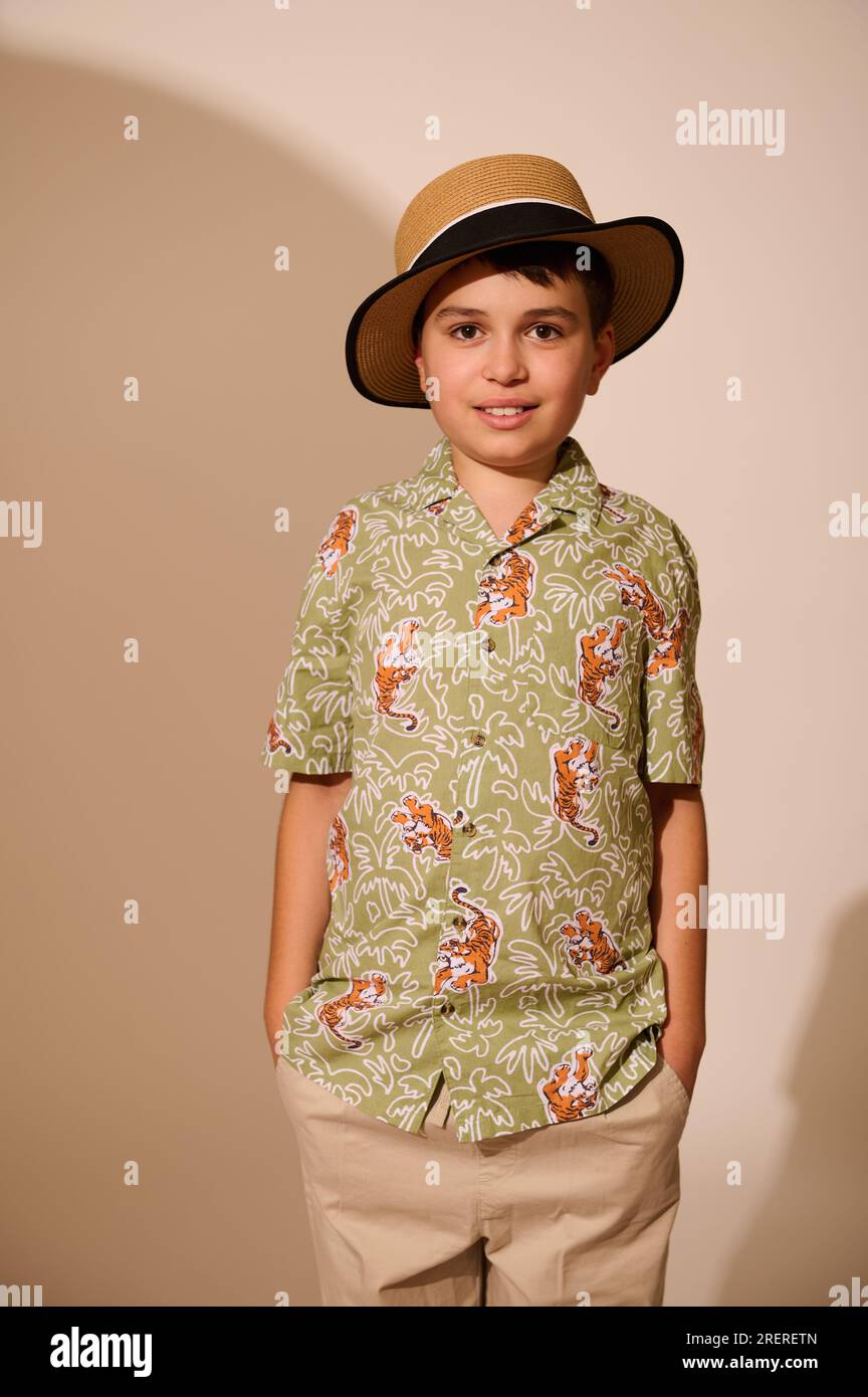 Teen boy smiling fashionable hi-res stock photography and images - Alamy
