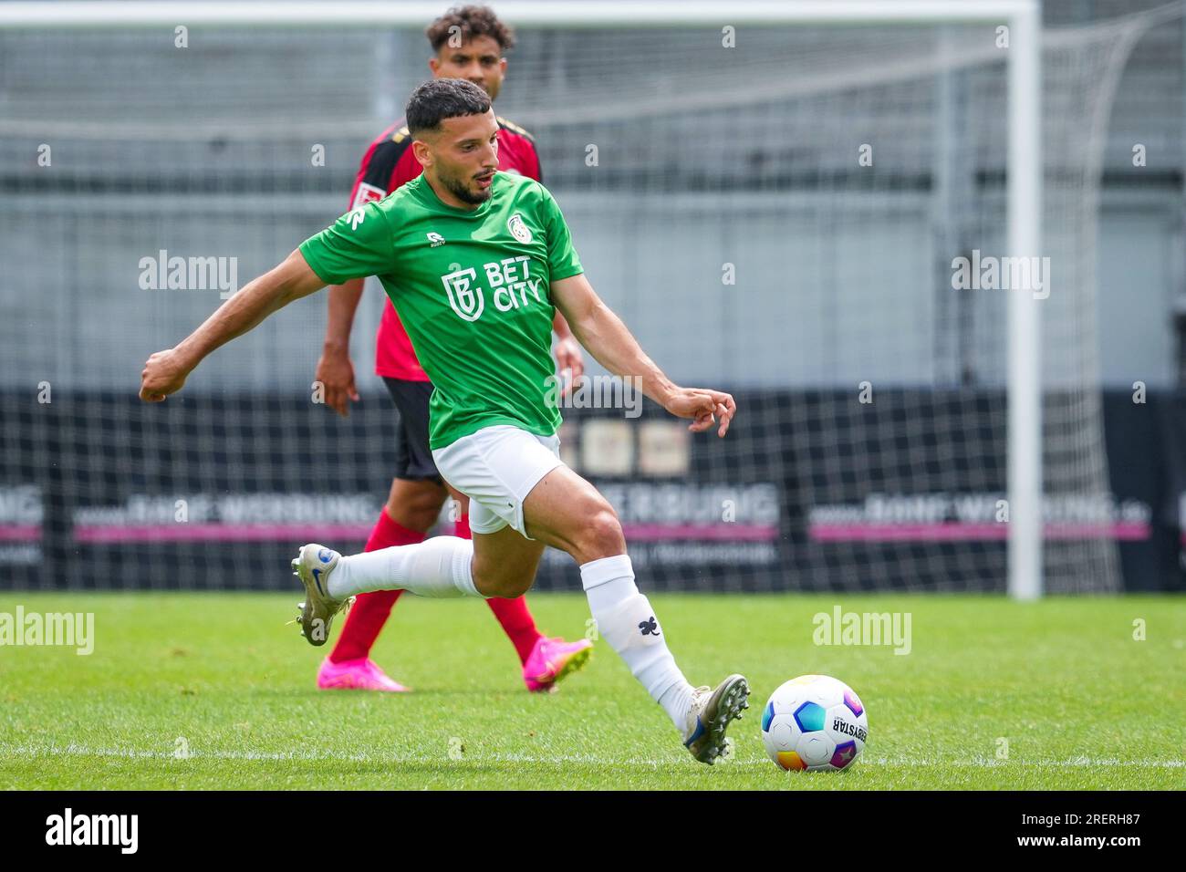 Taunusstein Wehen, Germany. 22nd July, 2023. TAUNUSSTEIN-WEHEN, GERMANY - JULY 22: Arianit Ferati of Fortuna Sittard during the Pre-Season Friendly match between SV Wehen Wiesbaden and Fortuna Sittard at the BRITA-Arena on July 22, 2023 in Taunusstein-Wehen, Germany (Photo by Orange Pictures) Credit: Orange Pics BV/Alamy Live News Stock Photo