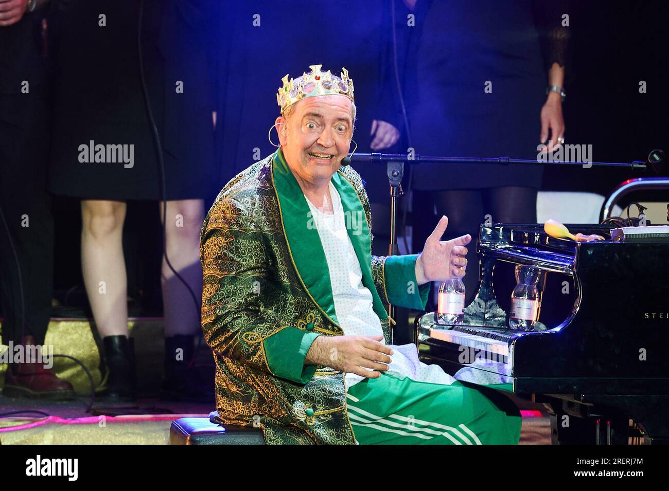 Berlin, Germany. 29th July, 2023. Rainald Grebe sings at the concert 'Halleluja Berlin - Das Konzertspektakel' at the Waldbühne. Credit: Annette Riedl/dpa/Alamy Live News Stock Photo