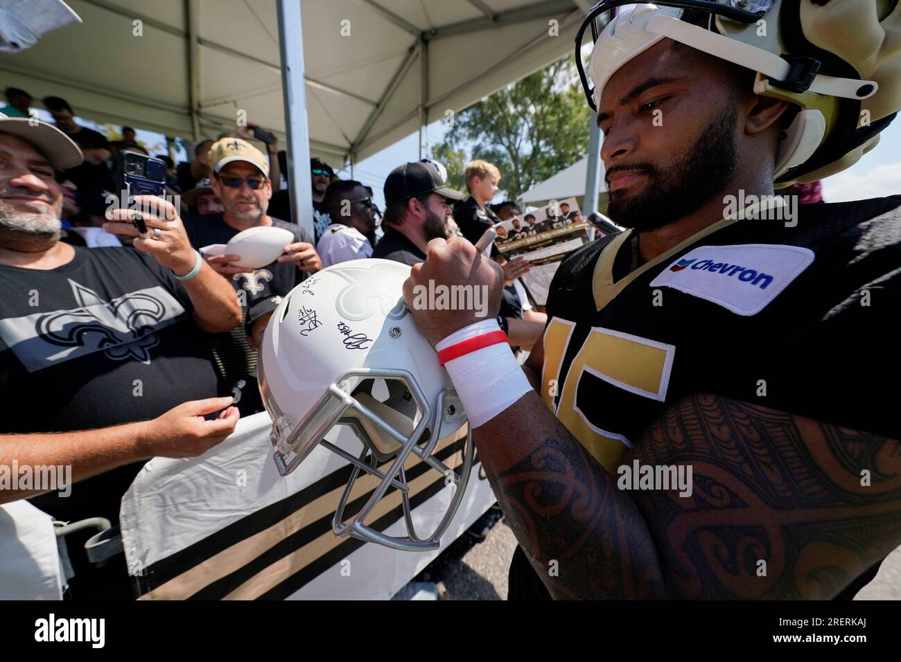 New Orleans Saints linebacker Nephi Sewell (45) drops in coverage during an  NFL preseason game against the Houston Texans on Saturday, August 13, 2022,  in Houston. (AP Photo/Matt Patterson Stock Photo - Alamy