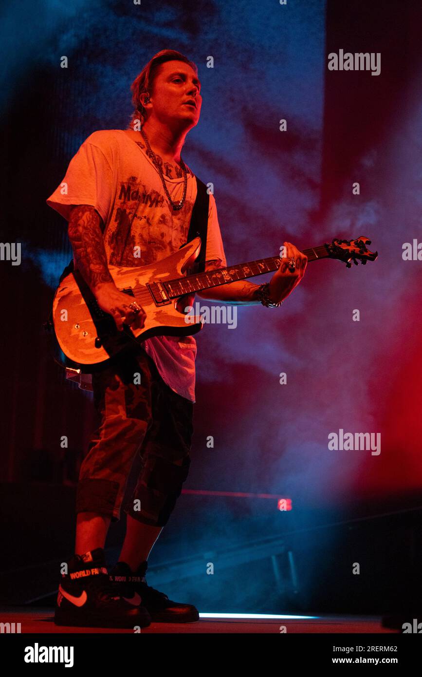 Twin Lakes, USA. 28th July, 2023. Synyster Gates of Avenged Sevenfold
