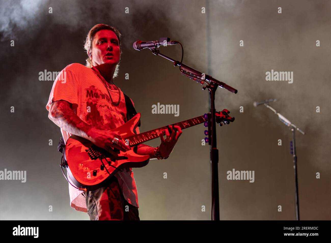 Twin Lakes, USA. 28th July, 2023. Synyster Gates of Avenged Sevenfold