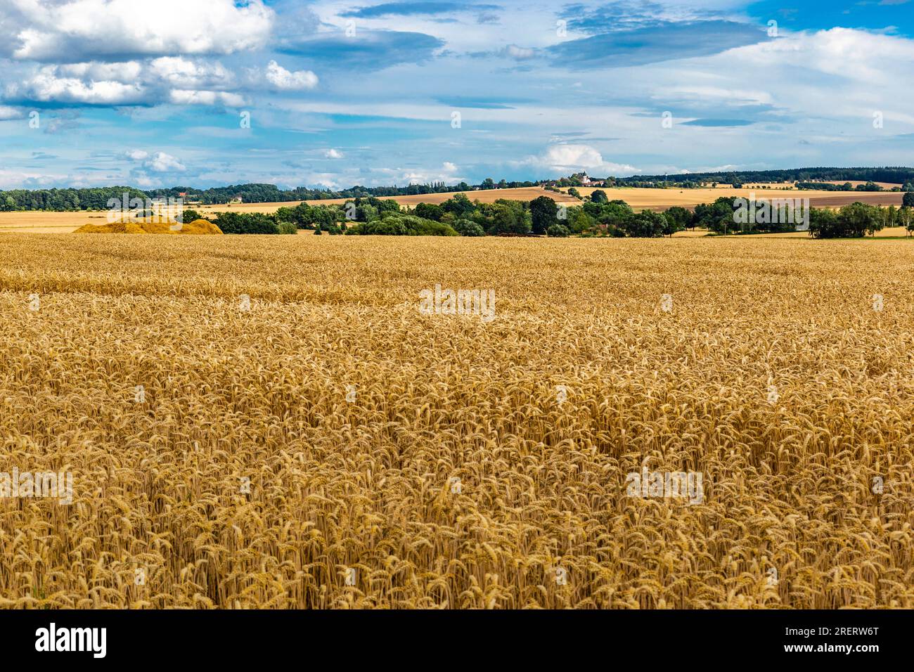 Rural landscape fields forests road hi-res stock photography and images ...