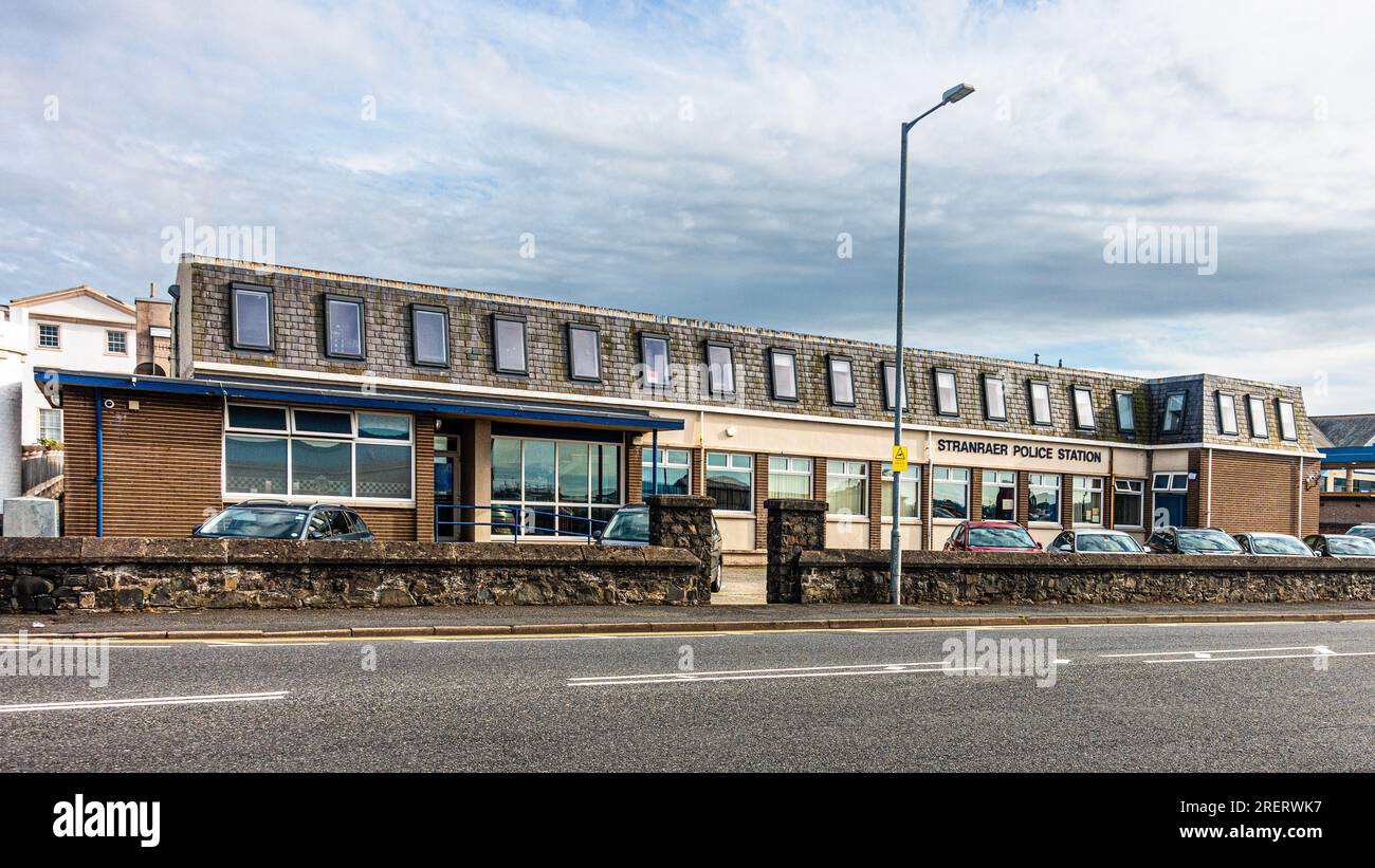 Exterior of Stranraer Police Station, Stranraer, Dumfries and Galloway. Stock Photo