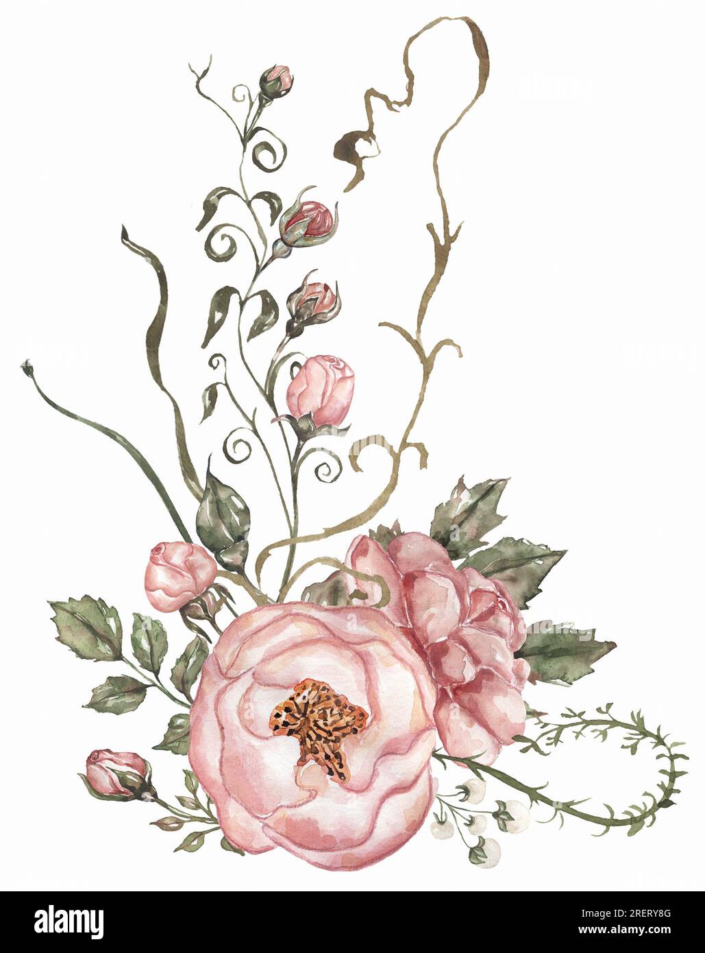 Pink Flowers Bouquet Clip Art