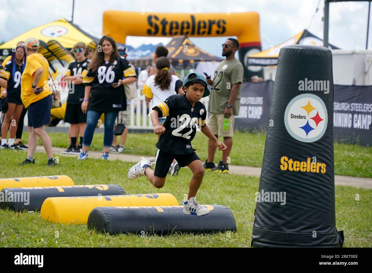 Steelers fans at training camp in Latrobe