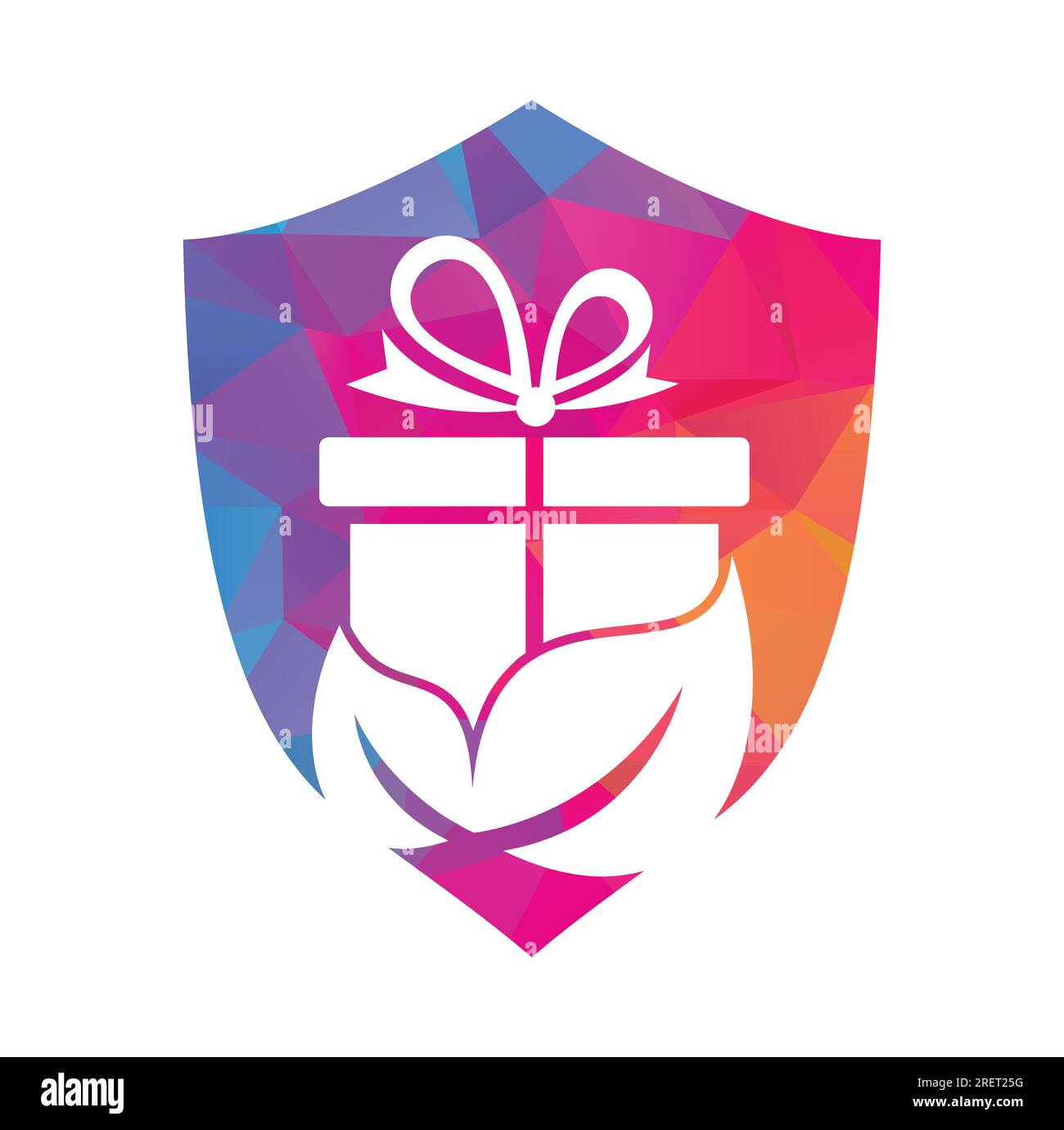 Gift Leaf logo concept vector. Nature Gift Logo …