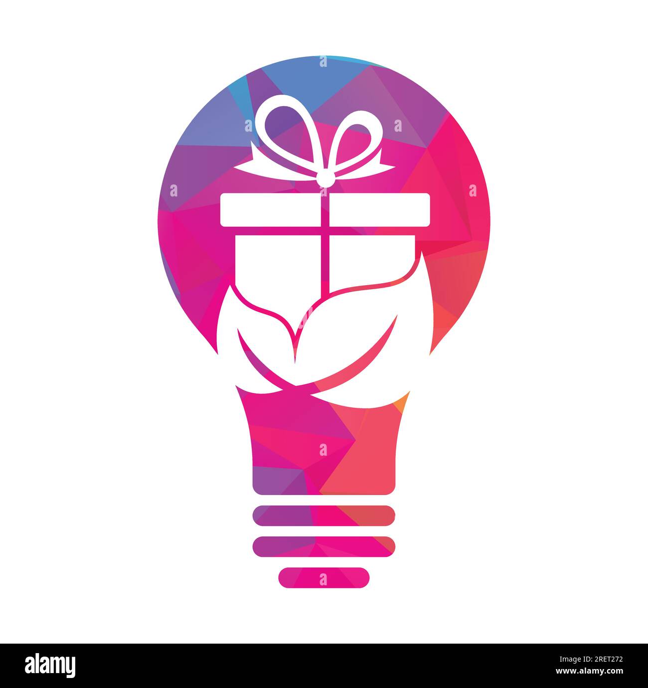 Gift Leaf logo concept vector. Nature Gift Logo Design Template. Stock Vector