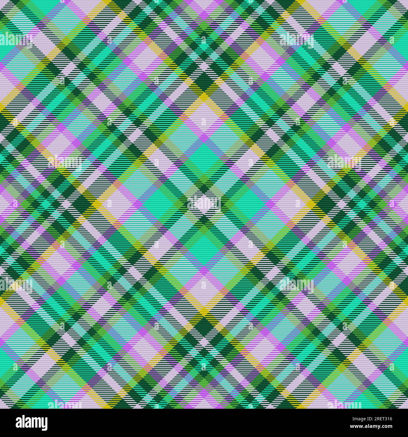 Texture seamless fabric of vector textile pattern with a plaid ...