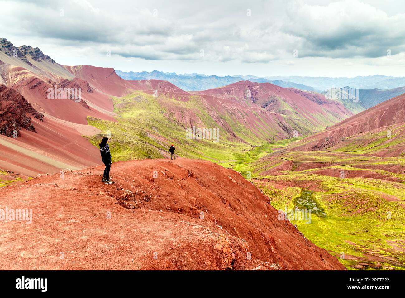 Red Valley mountains in the Andes, Peru Stock Photo Alamy