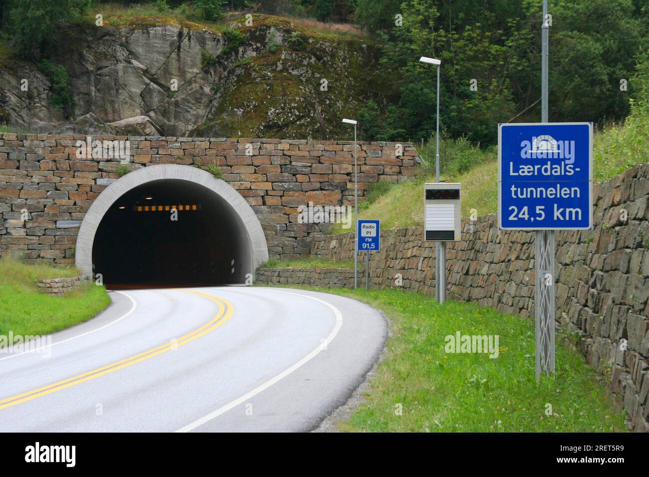 The Laerdals Tunnel, at 24. 5km the longest road tunnel in the world