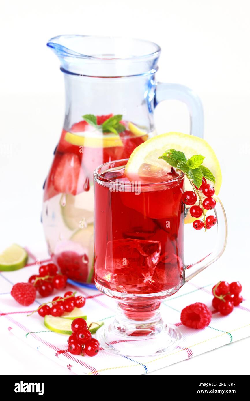 Refreshing drink fresh fruits hi-res stock photography and images - Alamy
