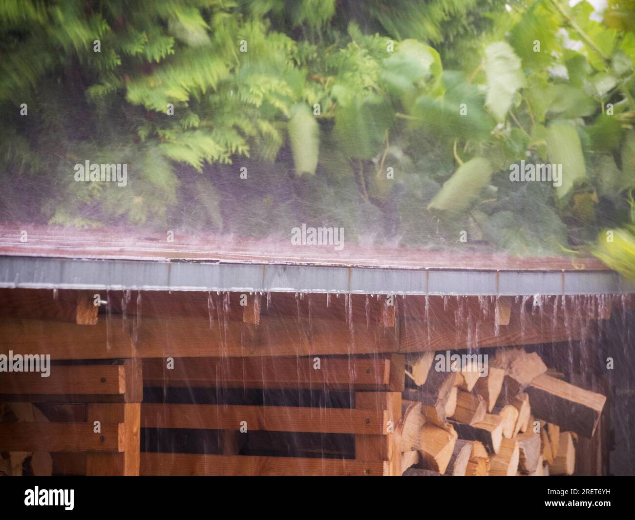 Rain is pouring down Stock Photo - Alamy