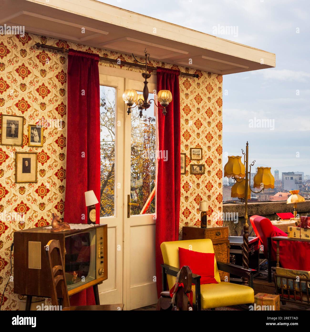 Decoration with furniture of a living room in zagreb Stock Photo Alamy
