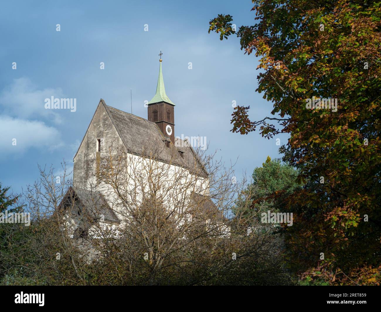 Medieval church of bad schoenau in austria Stock Photo