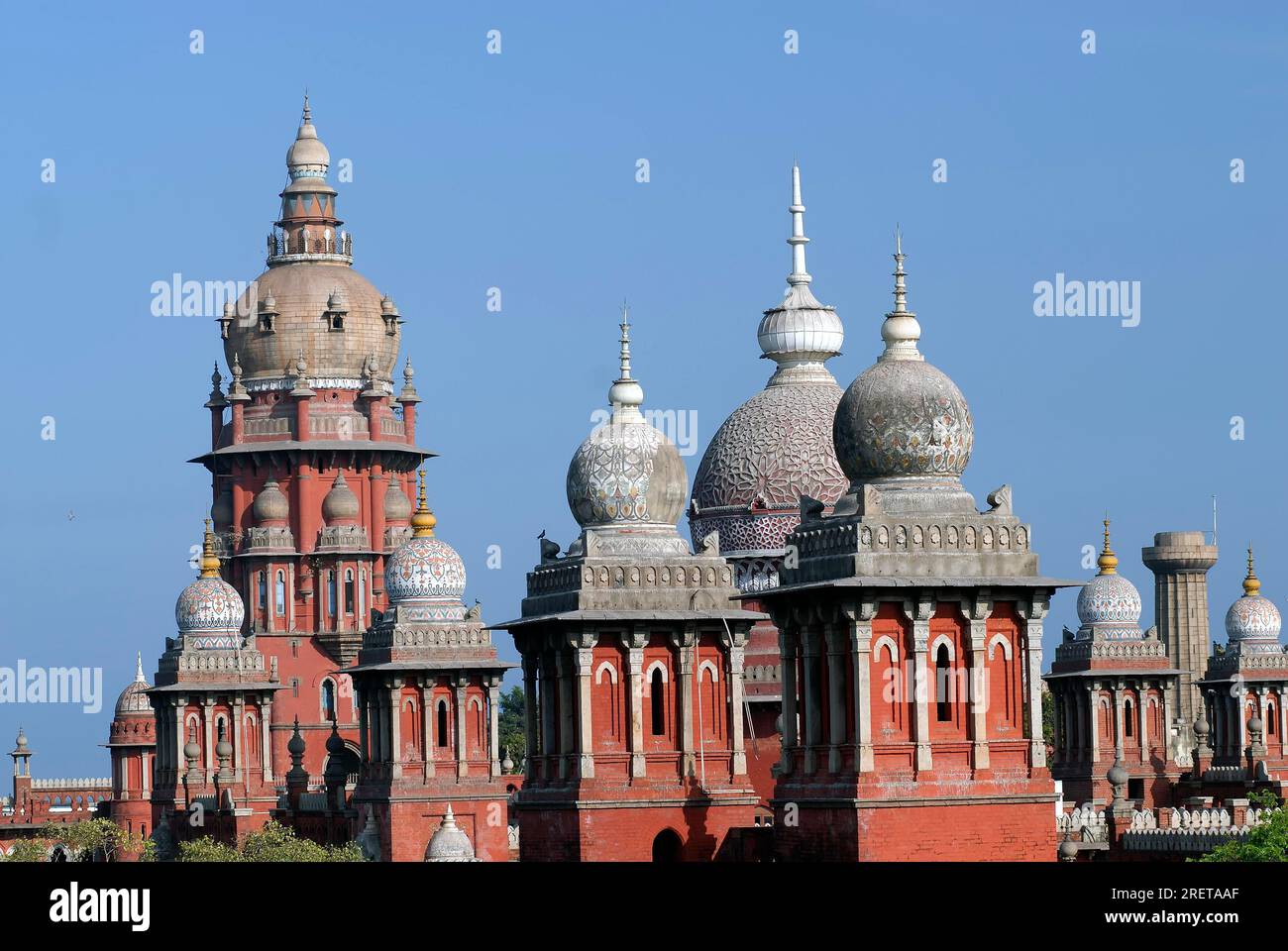 High Court in Parrys Corner, Broadway, Chennai, Tamil Nadu, India, Asia. The Madras High Court