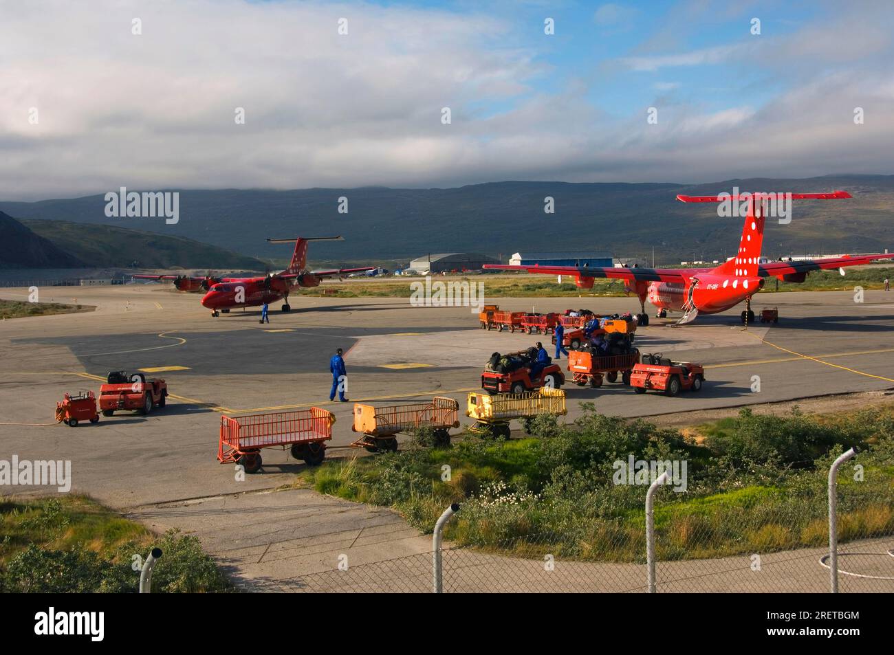 Airport, Kangerlussuaq, Greenland Stock Photo Alamy
