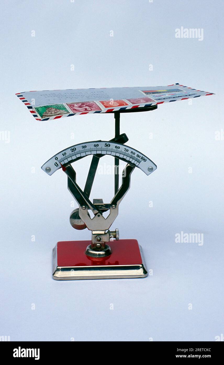 Letter Scale with letter Stock Photo Alamy