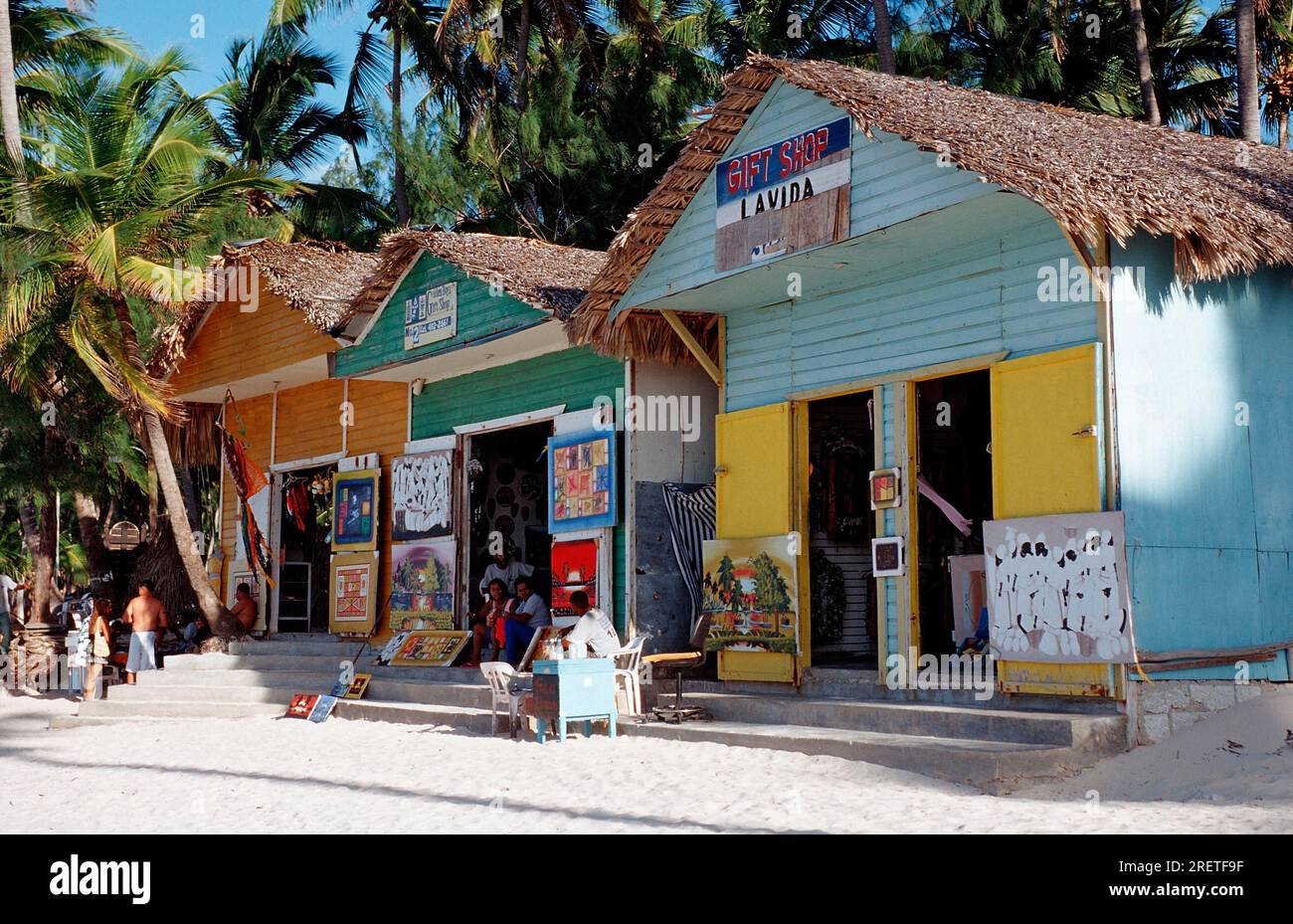 Souvenir Shops, Punta Cana, Souvenir Shop, Dominican Republic Stock