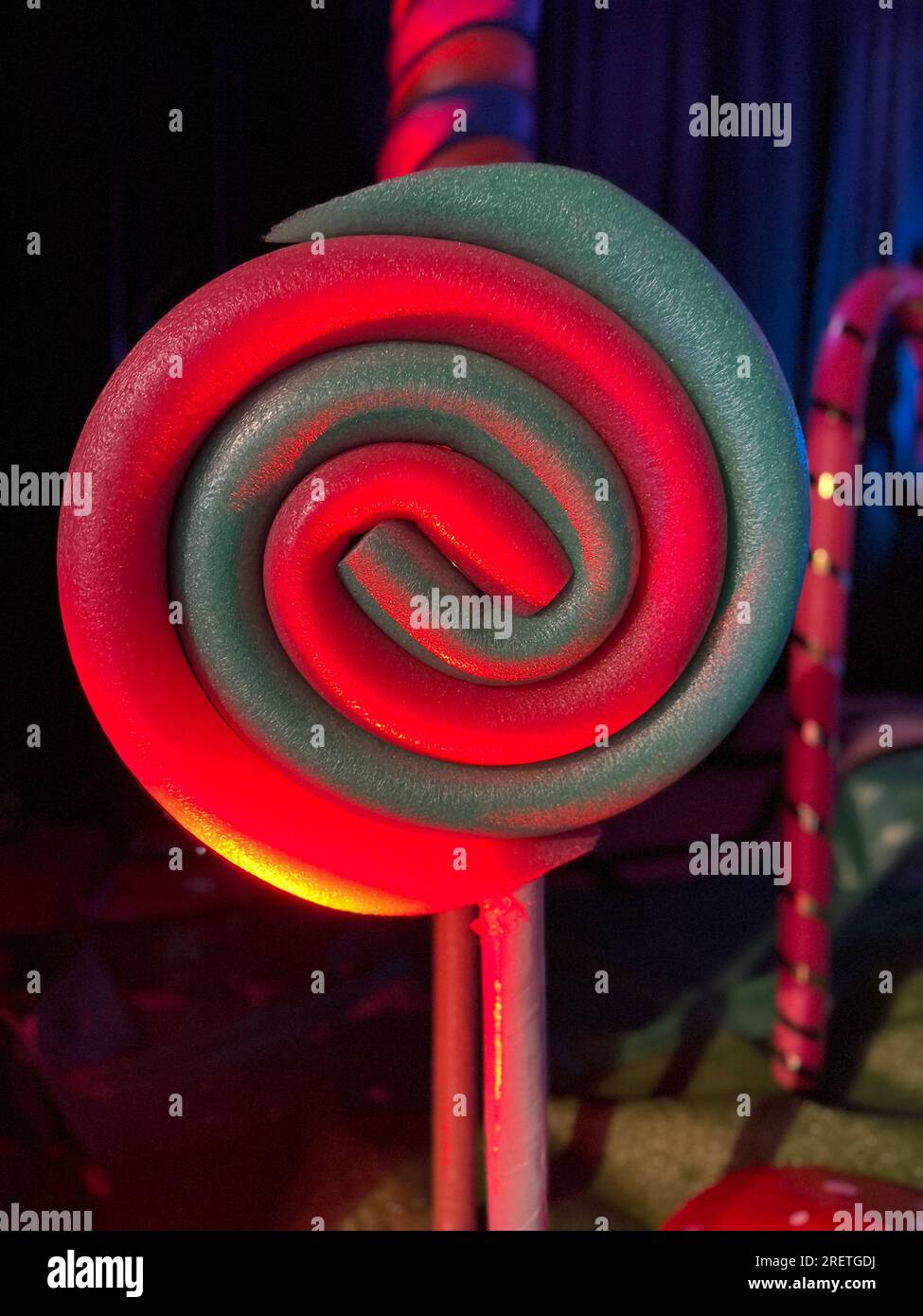 Spiral of two colors similar to a candy Stock Photo - Alamy