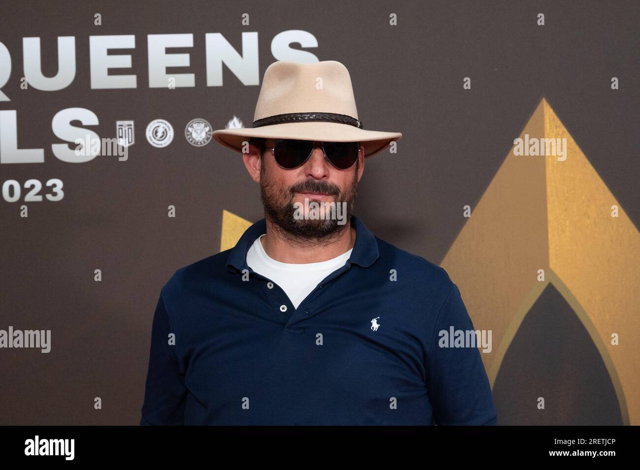 Madrid, Spain. 29th July, 2023. Former goalkeeper Ricardo Lopez pictured during the red carpet of the Kings and Queens finals at the Civitas Metropolitano Stadium. The Kings and Queens League is the men's and women's soccer league created by Gerard Pique and Ibai Llanos, made up of teams that will be chaired by streamers and former soccer players, who will be in charge of managing each of the participating teams. Credit: Marcos del Mazo/Alamy Live News Stock Photo