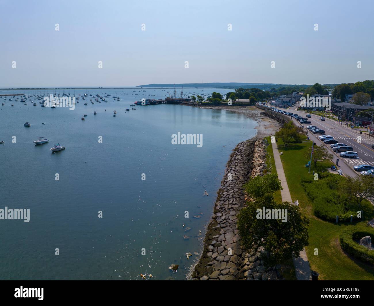Plymouth Harbor waterfront and Plymouth Village Historic District
