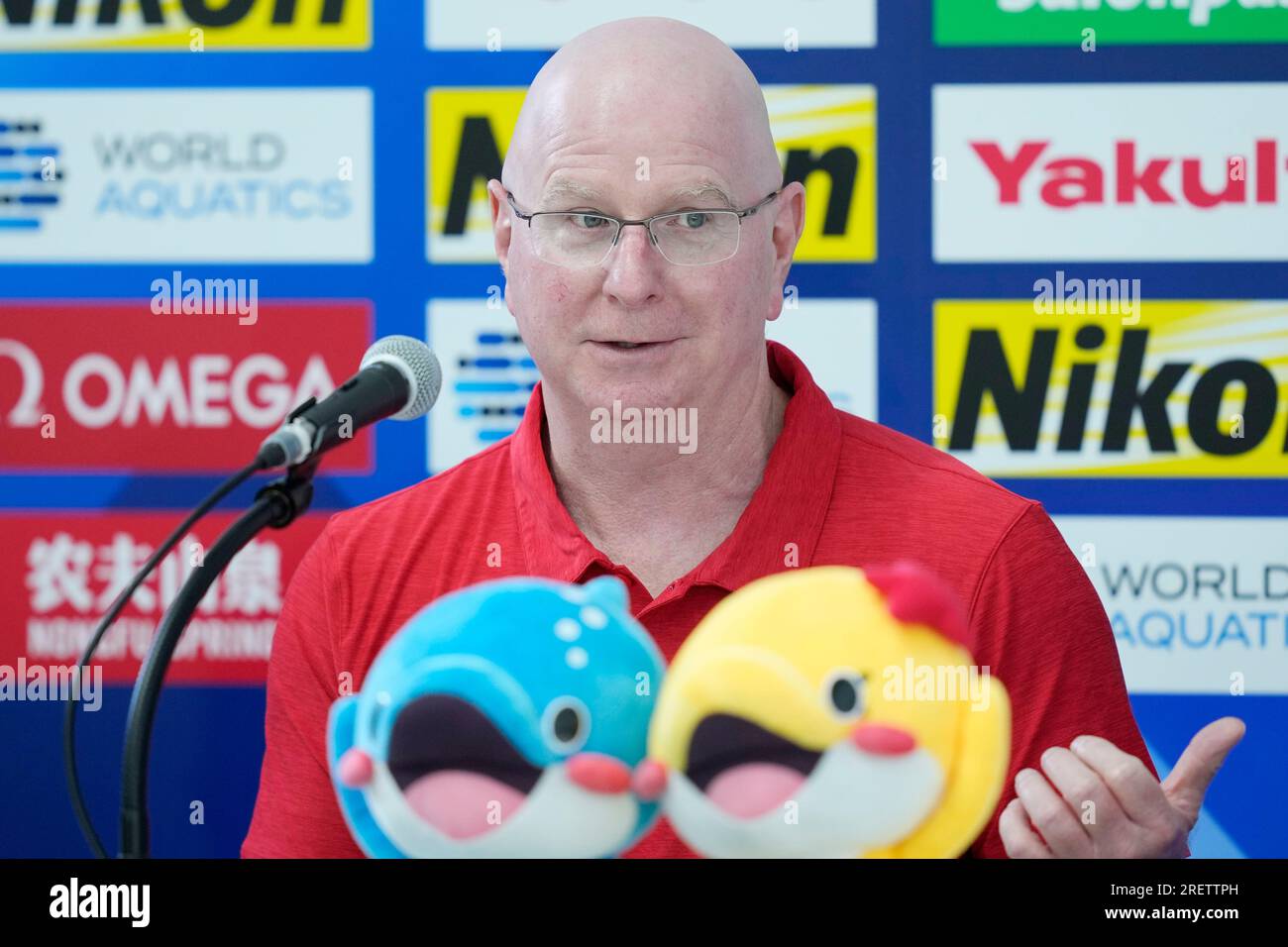 FILE U.S. head coach Bob Bowman speaks during a news conference at