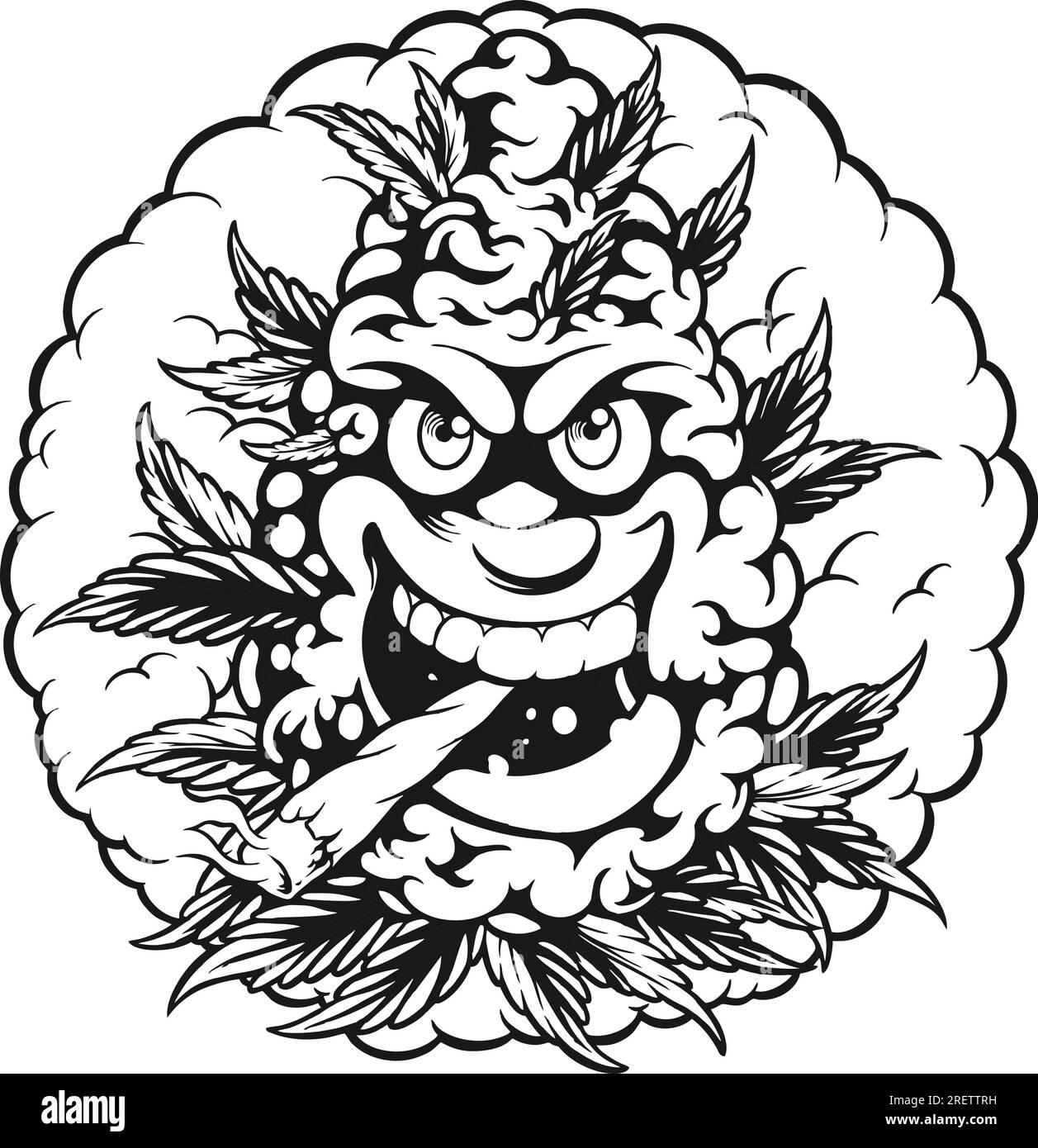 Weed smoking cartoon Black and White Stock Photos \u0026 Images - Alamy, image size:1257x1390