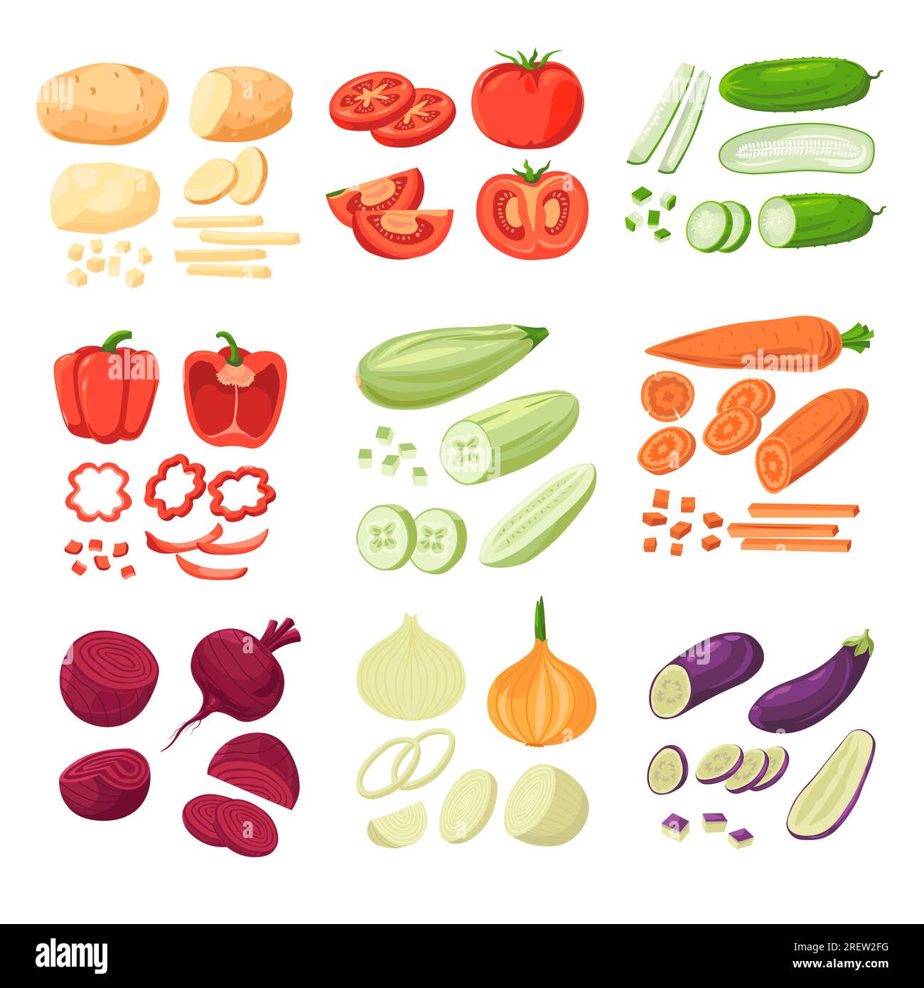 Vegetables healthy eating and dieting organic Stock Vector Image & Art ...