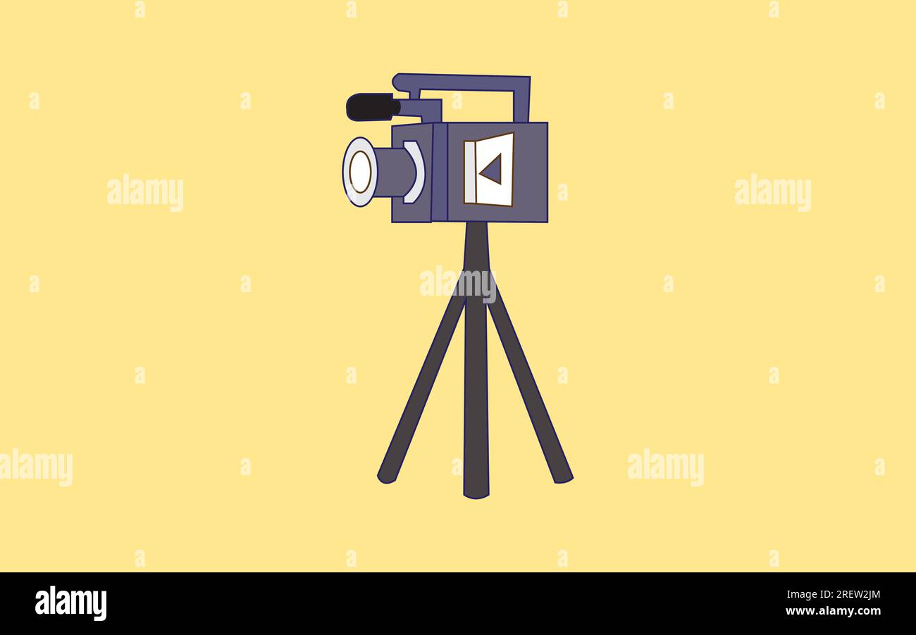 Movie Stand Camera Stock Vector Image & Art Alamy