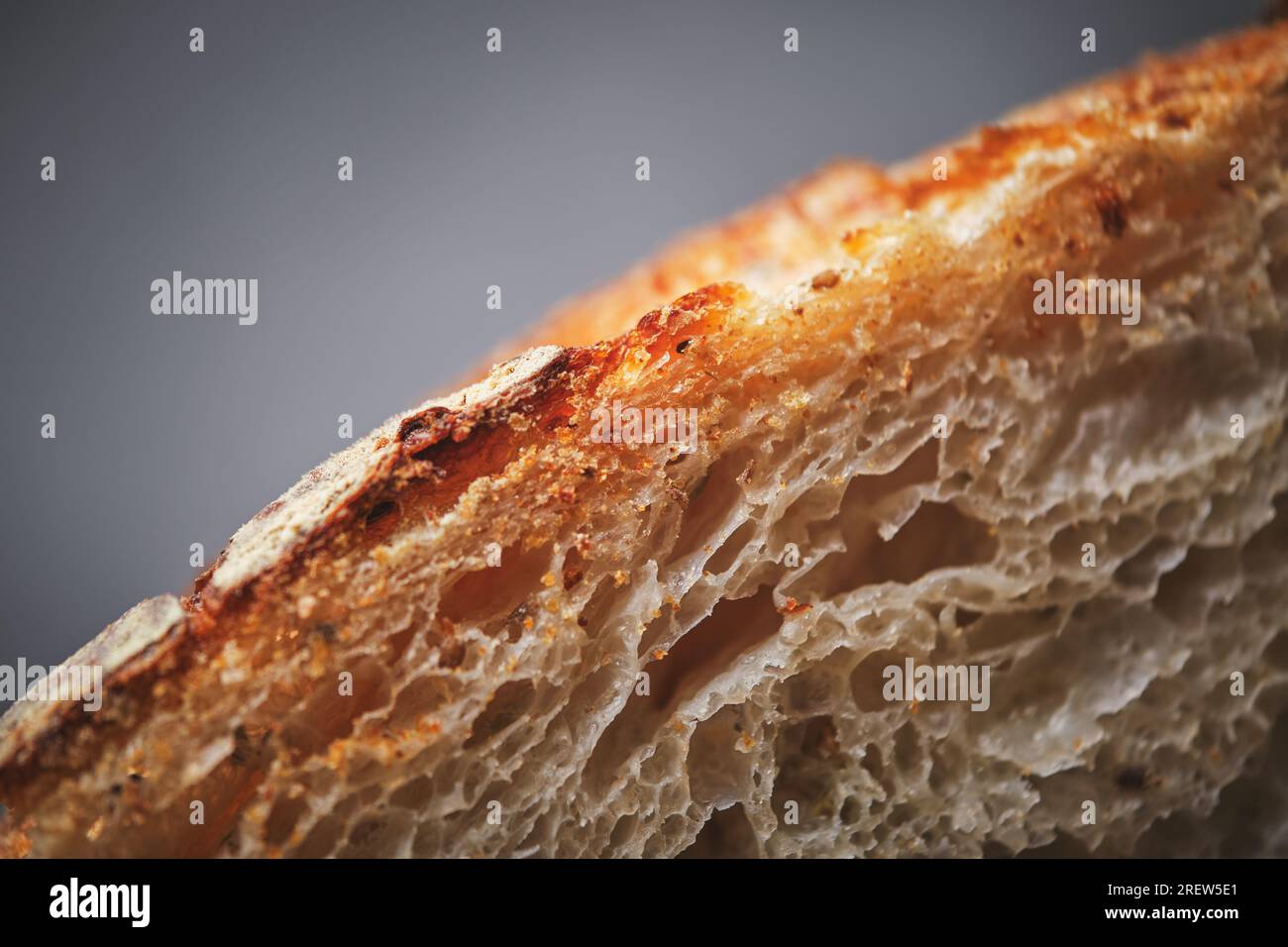 Organic sourdough bread crumb with whole wheat flour Stock Photo Alamy